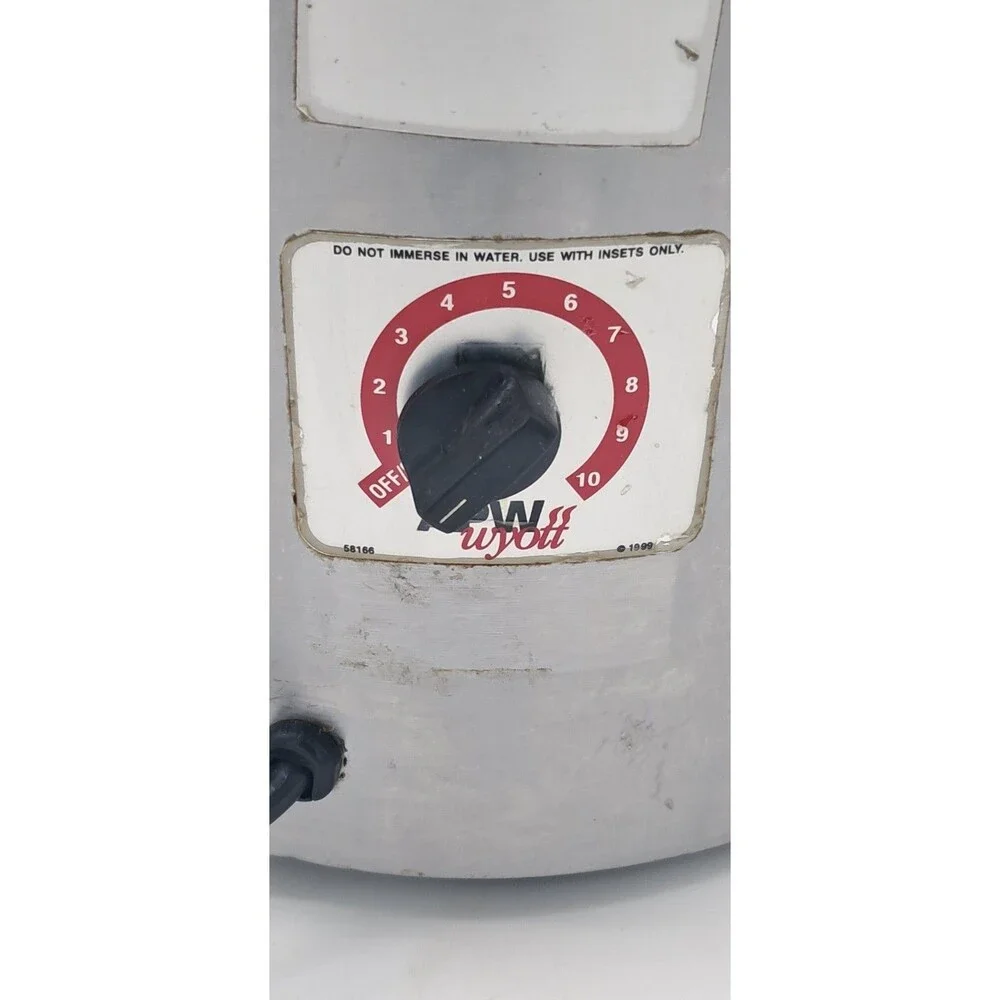 APW Wyott RCW-07 Commercial 7 Qt Round Countertop Warmer Soup Food Cooker 120V